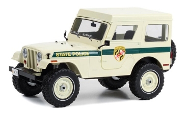 19124 1983 Jeep CJ-5 Hardtop - Maryland State Police 1:18